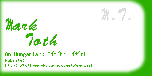 mark toth business card